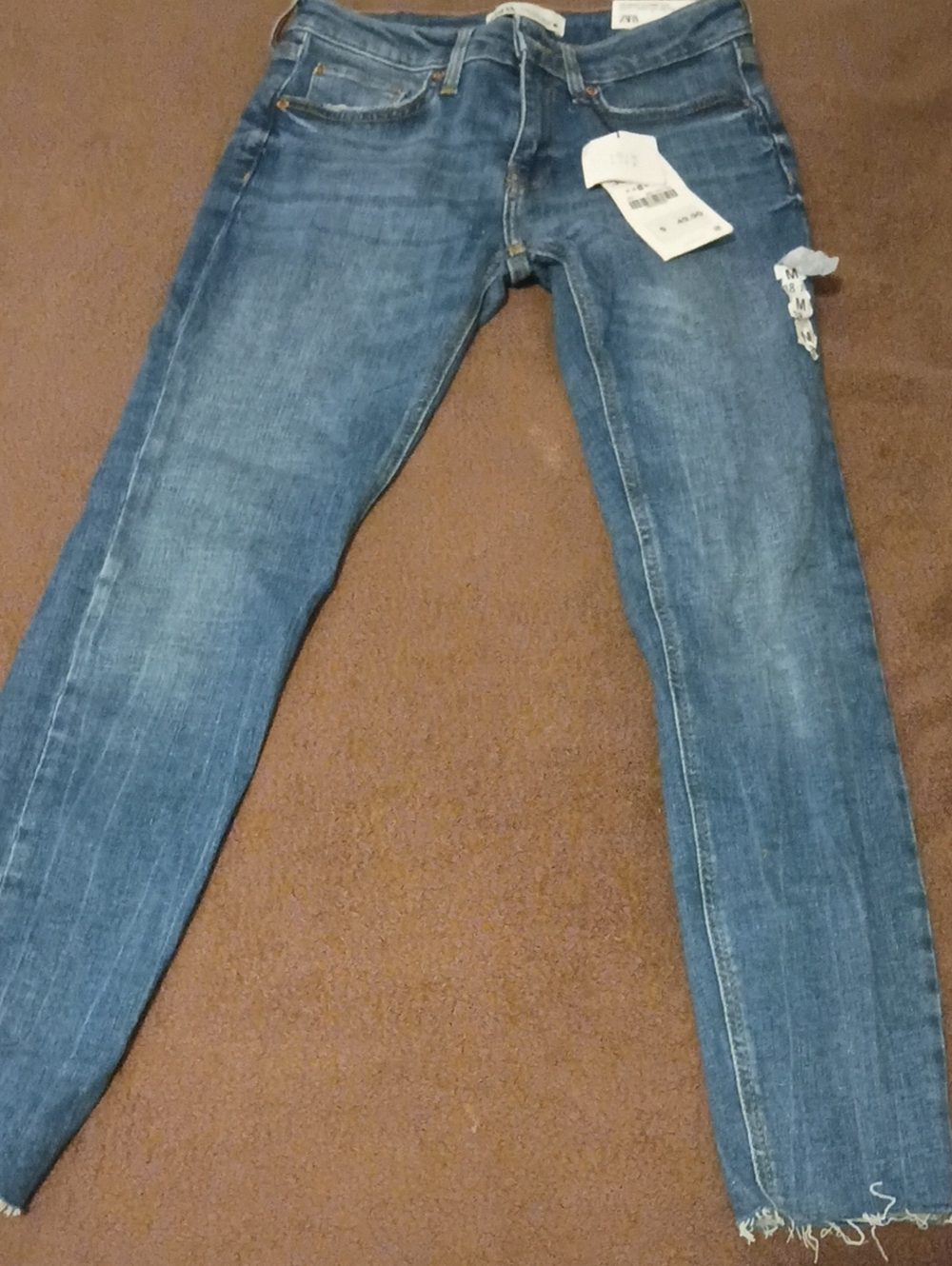 Zara Skinny Jeans in Medium Blue Wash